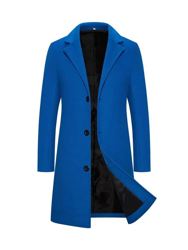 Ringo | Elegant long wool coat for men - Image 5