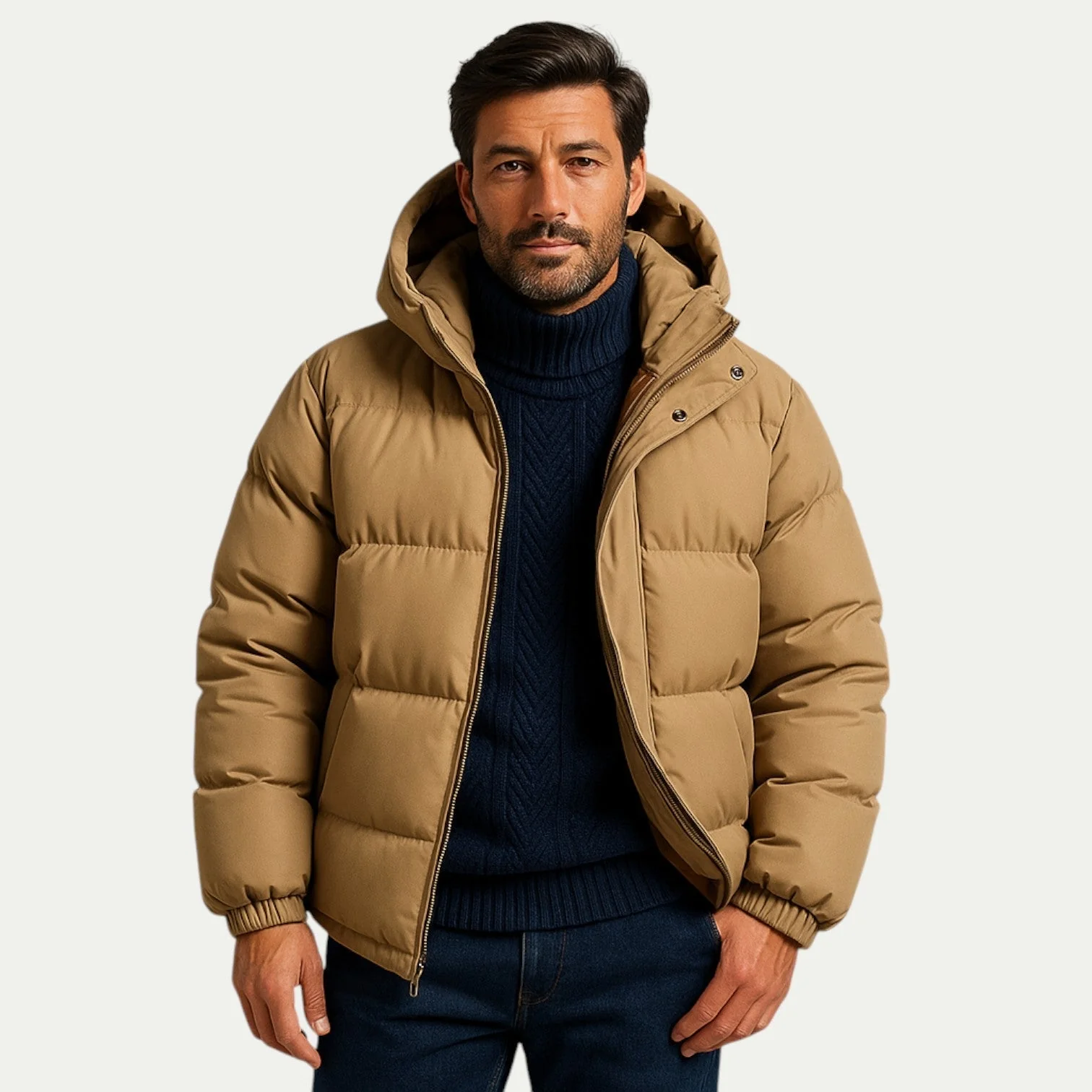 Ringo | Unisex down quilted jacket with hood and thermal insulation - Image 11