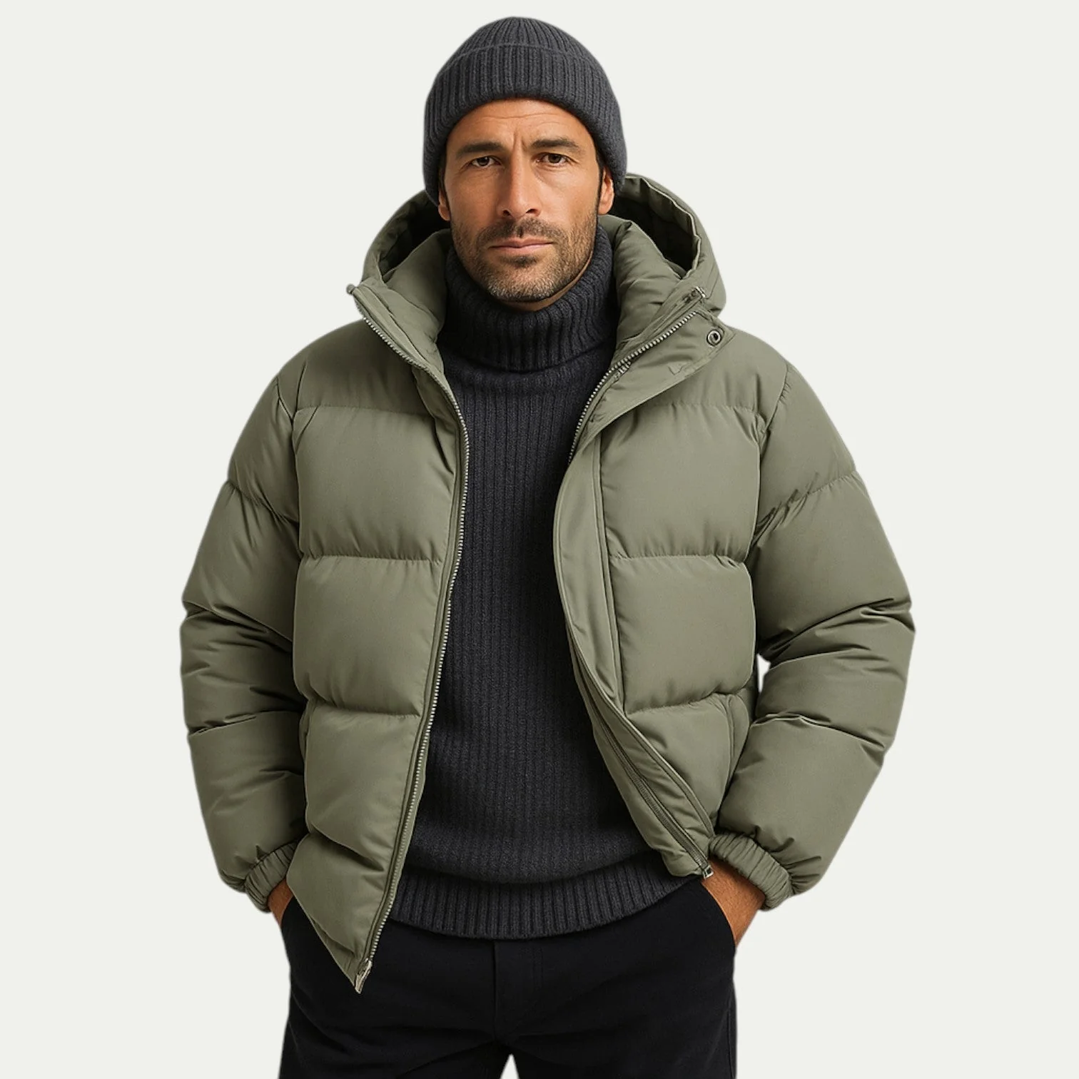 Ringo | Unisex down quilted jacket with hood and thermal insulation - Image 16