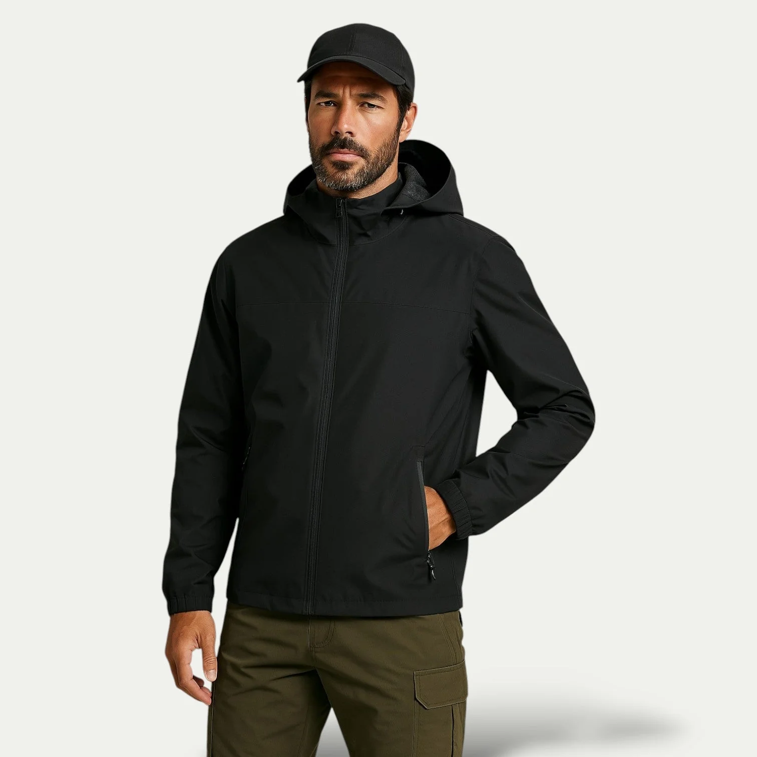 Rithwik | Water-repellent windbreaker jacket with hood - Image 8