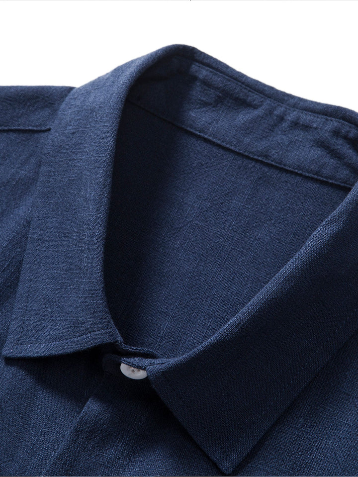 River | Linen blend shirt and straight pants set - Image 2