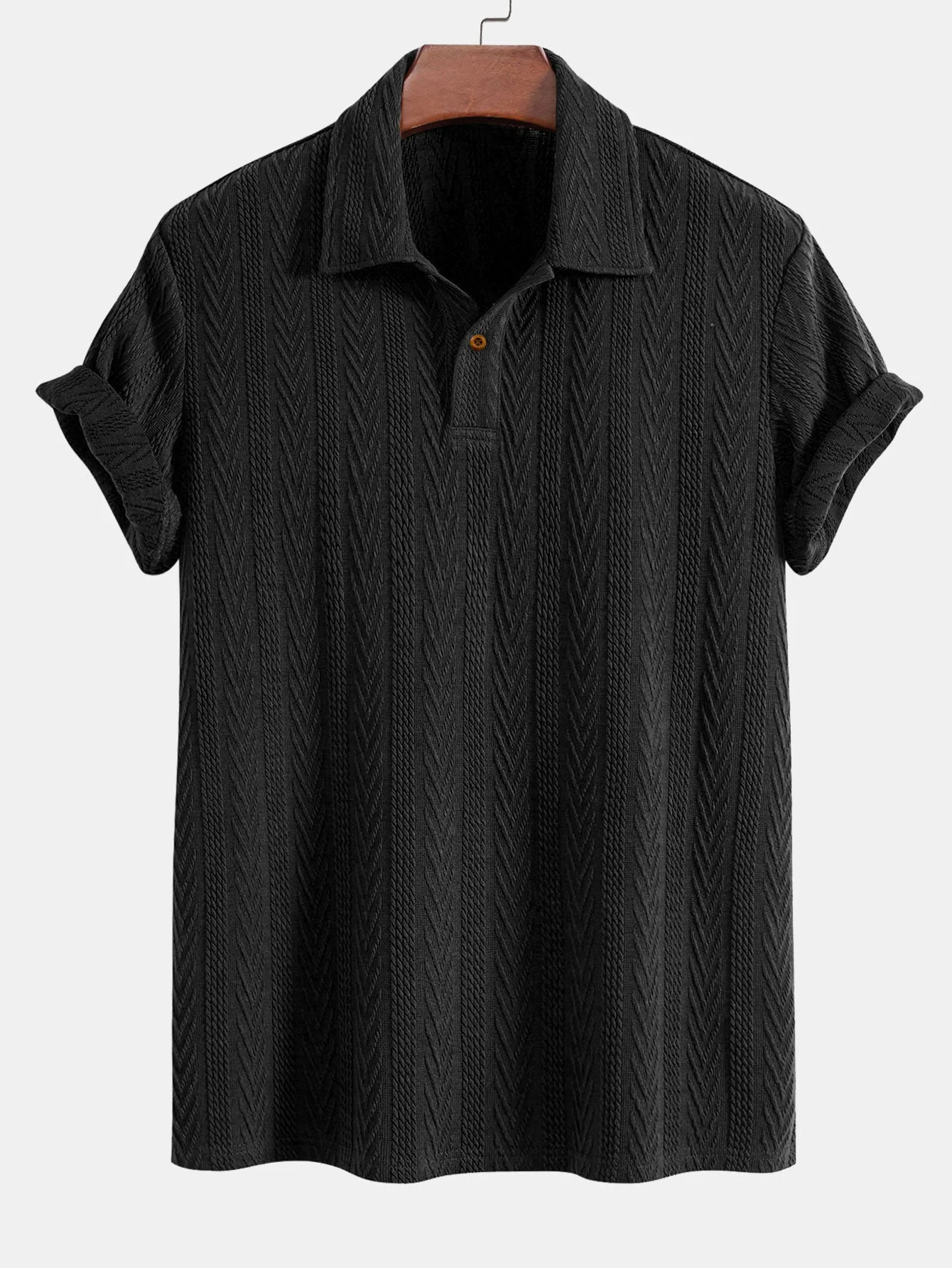 Robert® | Short Sleeve Jacquard Polo - Image 3