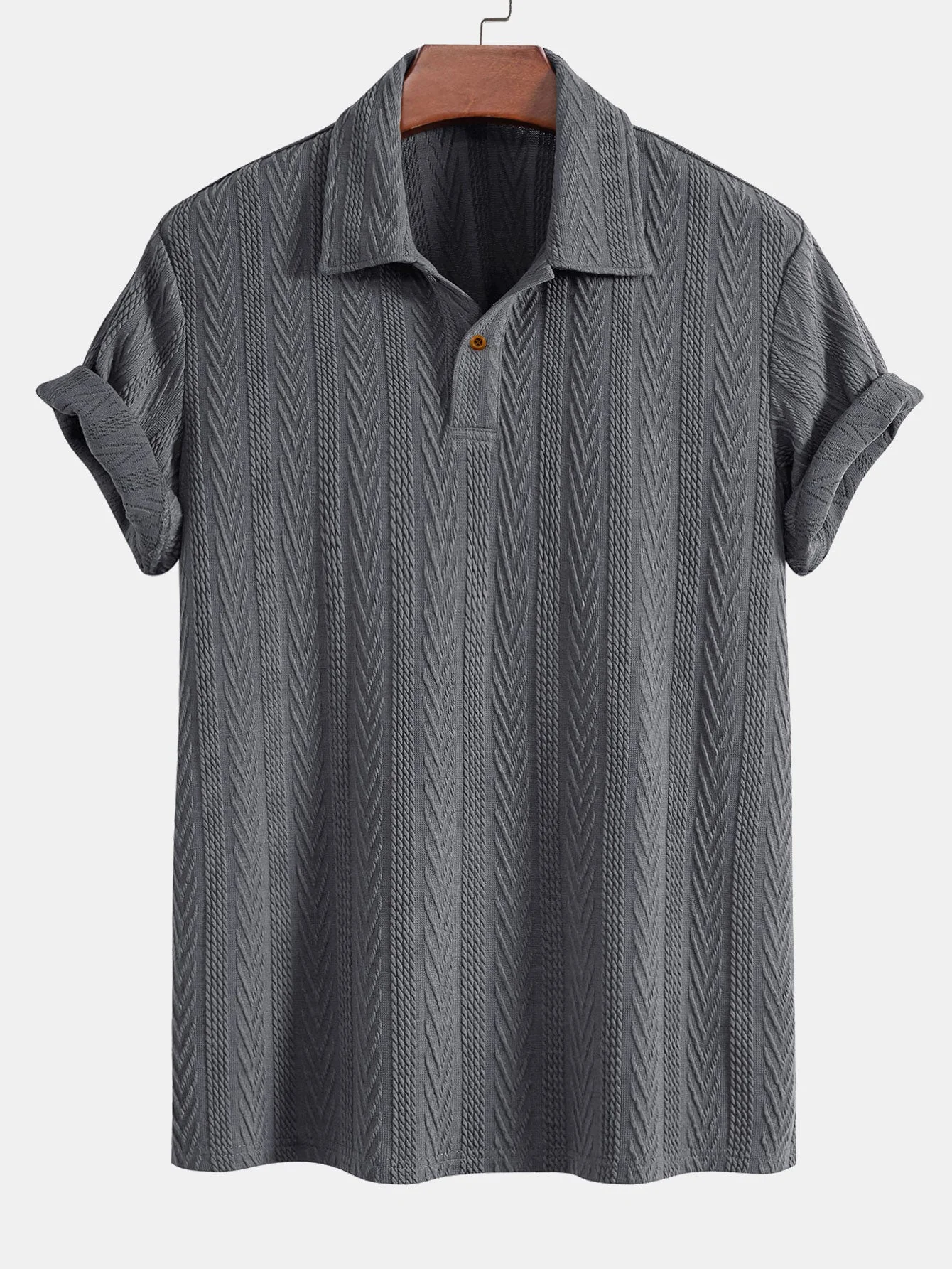 Robert® | Short Sleeve Jacquard Polo - Image 4