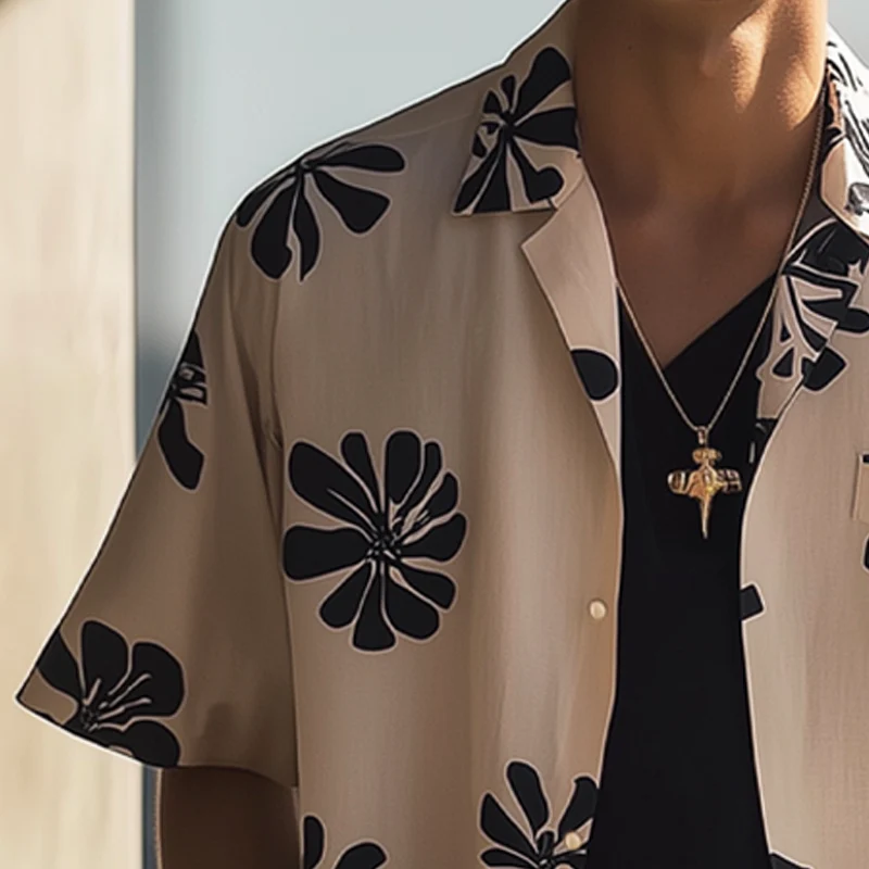 Robert | Men'S Summer Casual Printed Loose Short Sleeve Shirt - Image 3