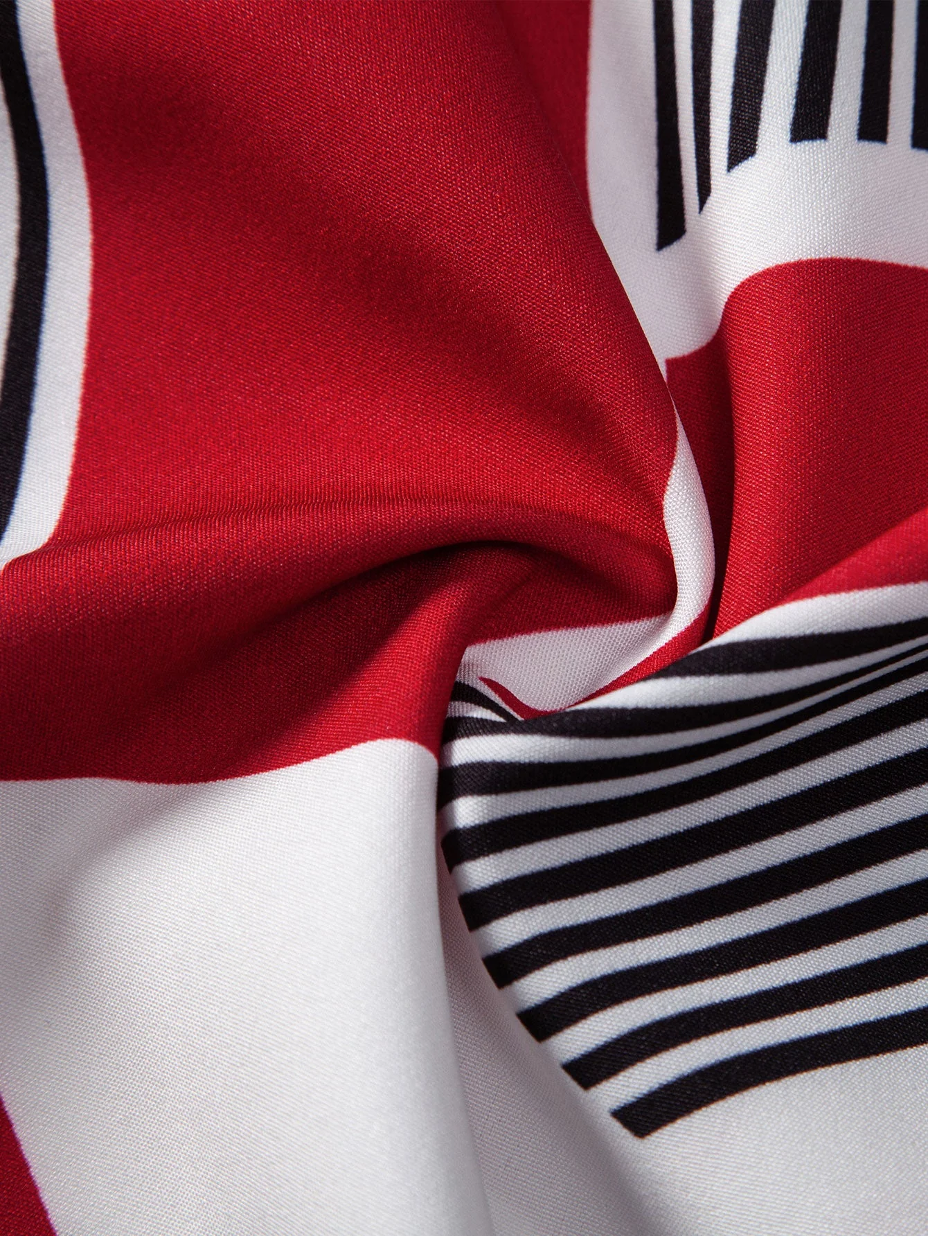 Roberto® | Color Block Geometry Print Button Up Shirt - Image 10