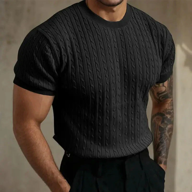 Roberto® | Quilted Knit T-Shirt - Image 2