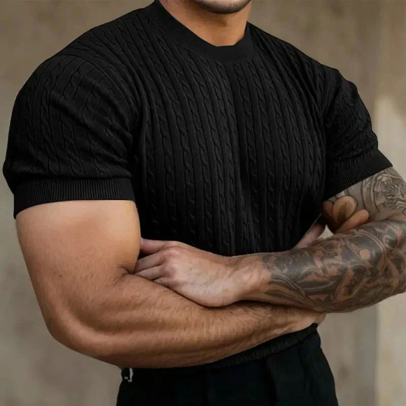 Roberto® | Quilted Knit T-Shirt - Image 3