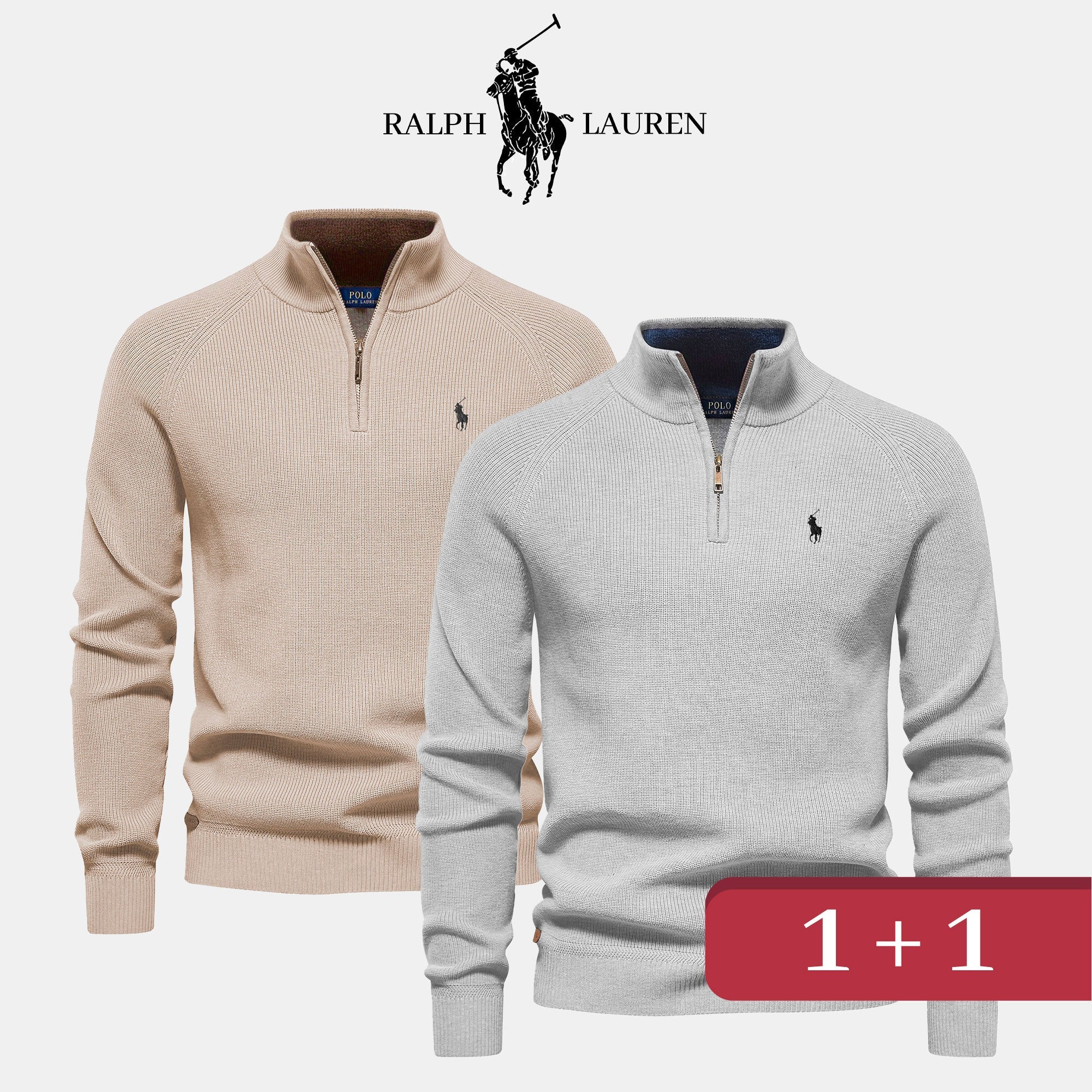 Roberto® | R&L 1+1 Zip Neck Sweater - Image 2