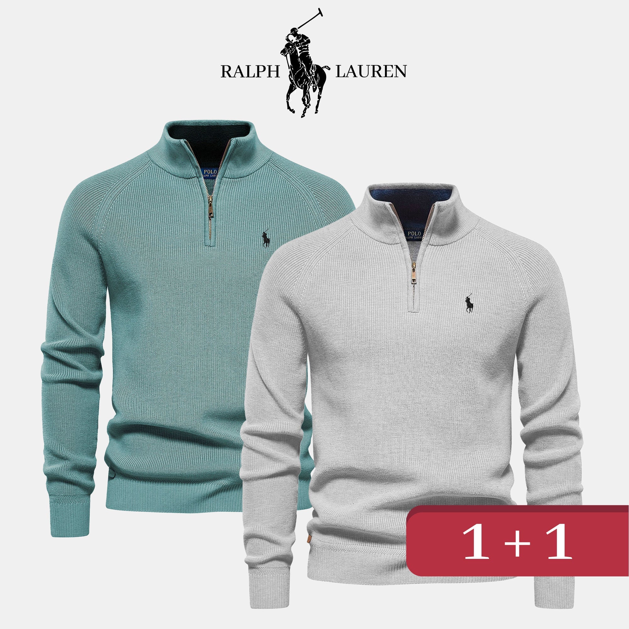 Roberto® | R&L 1+1 Zip Neck Sweater - Image 4