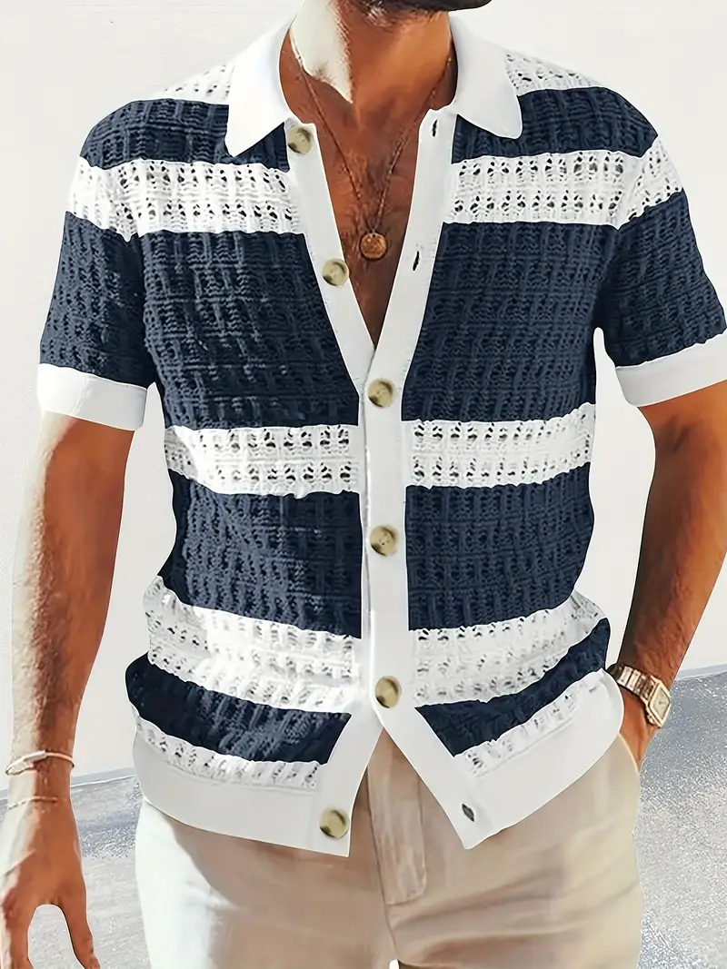 Robin® | Contrasting Knit Shirt