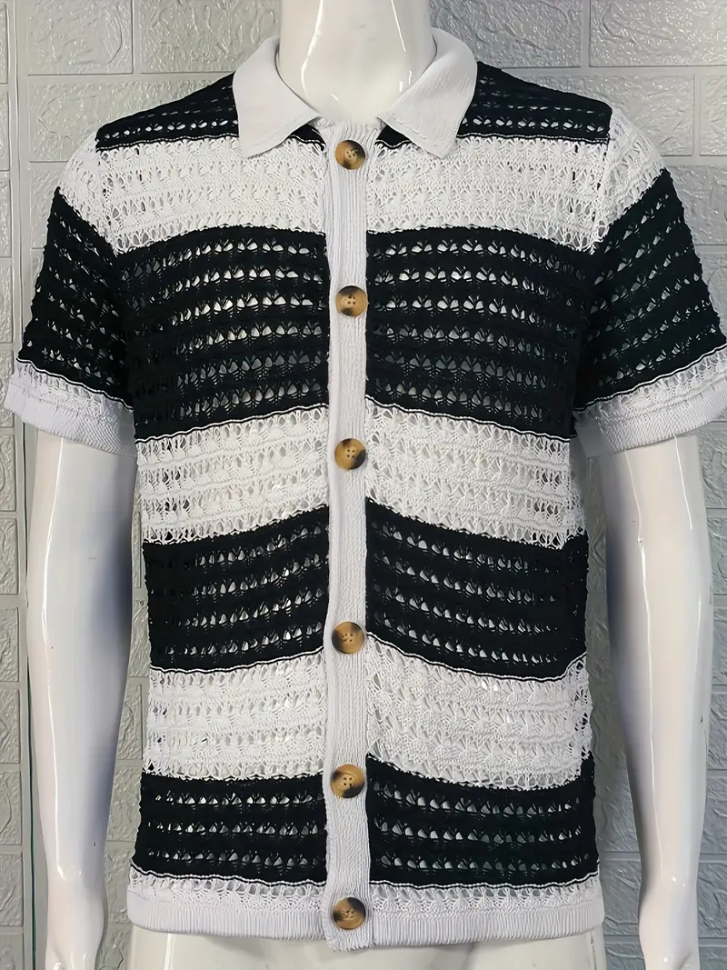 Robin® | Contrasting Knit Shirt - Image 2