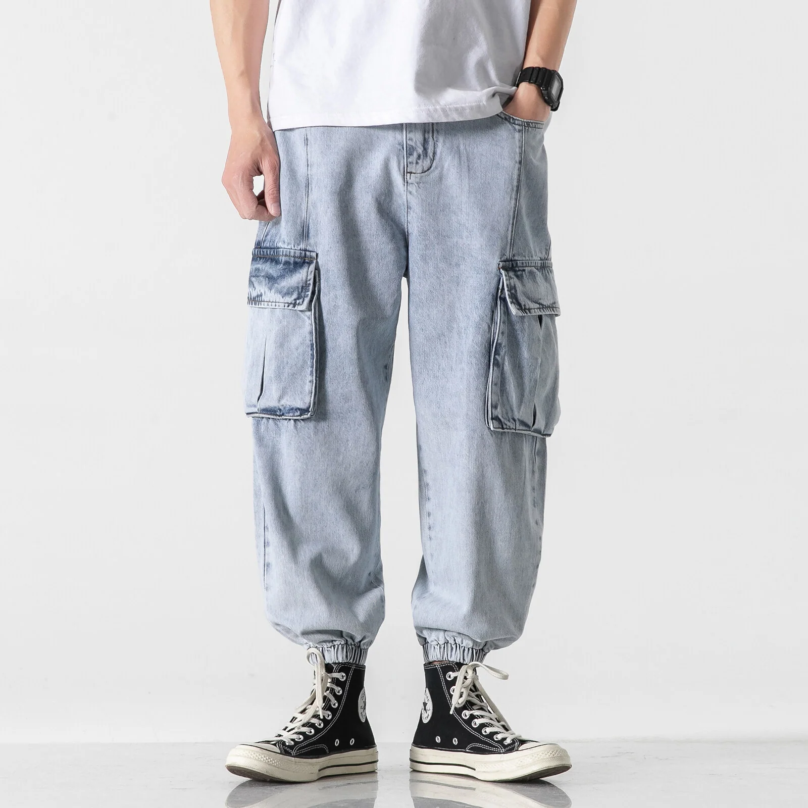Rocco® | Denim Cargo Pants - Image 2