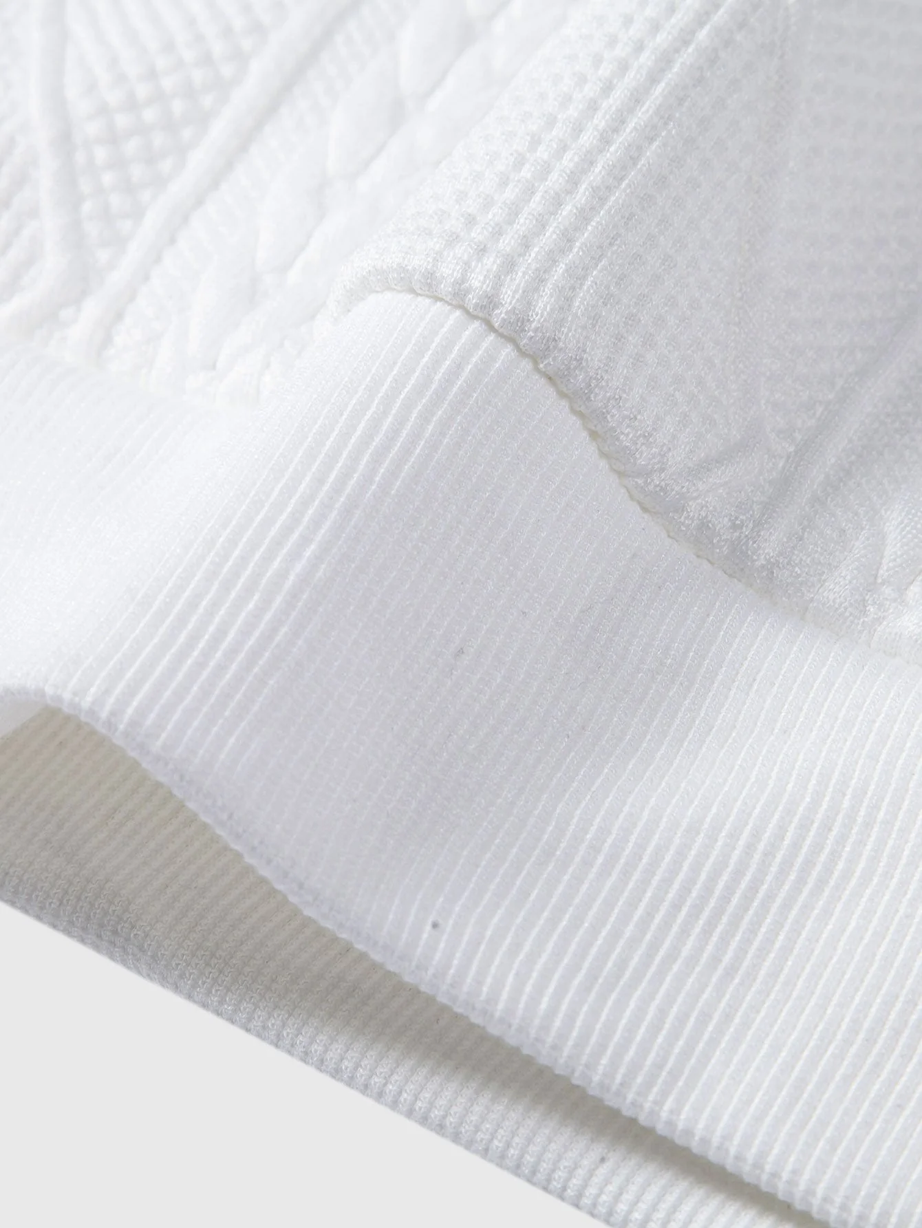 Rocky | Relax Fit Geometric Jacquard Hoodie - Image 2