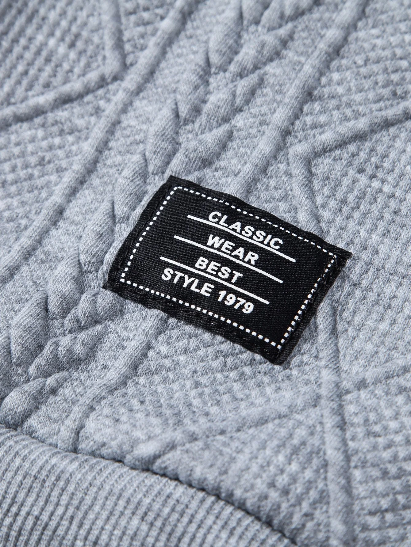 Rocky | Relax Fit Geometric Jacquard Hoodie - Image 5