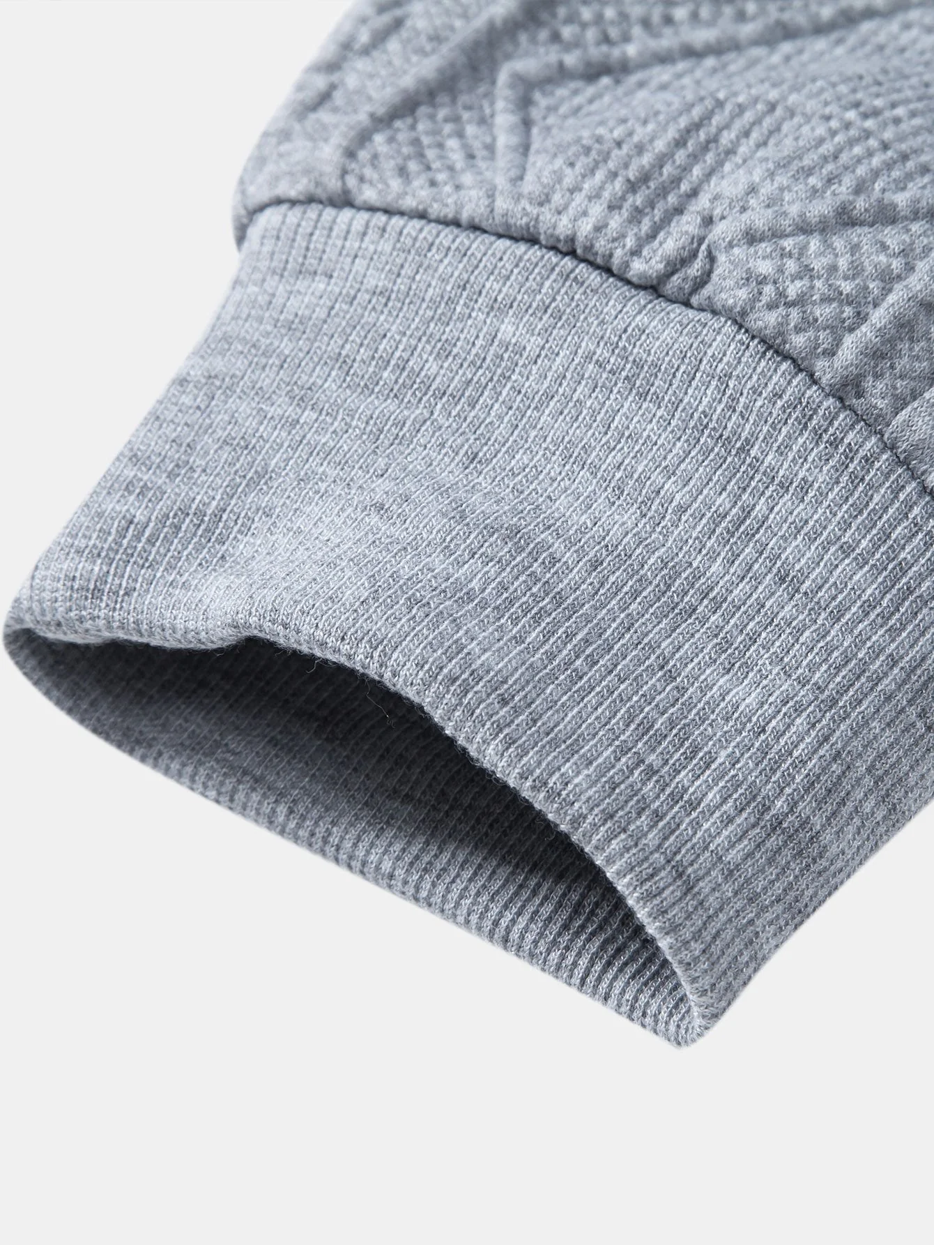 Rocky | Relax Fit Geometric Jacquard Hoodie - Image 6