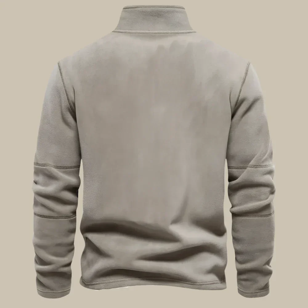 Rodas | Men's fleece pullover with zip - Image 2