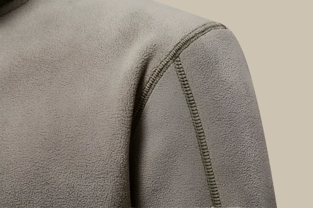 Rodas | Men's fleece pullover with zip - Image 3