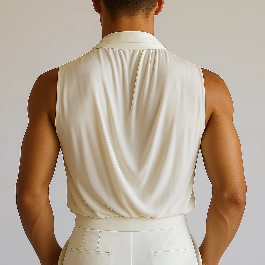 Rodney | Men'S Summer Fashion Classic Retro Imitation Silk Tank Top - Image 3