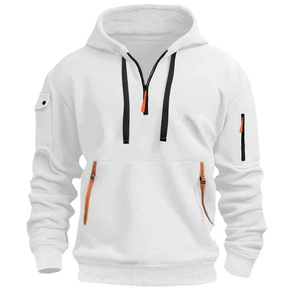 Rogelio® | Men’s Half Zip Hoodies with Zip Pockets - Image 3