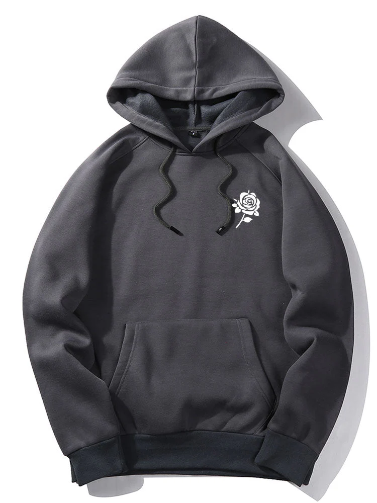 Rogelio | Rose Print Hoodies - Image 5