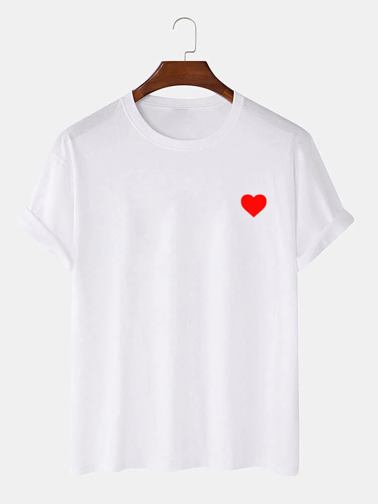 Roger® | Red Heart Print T-Shirt - Image 2