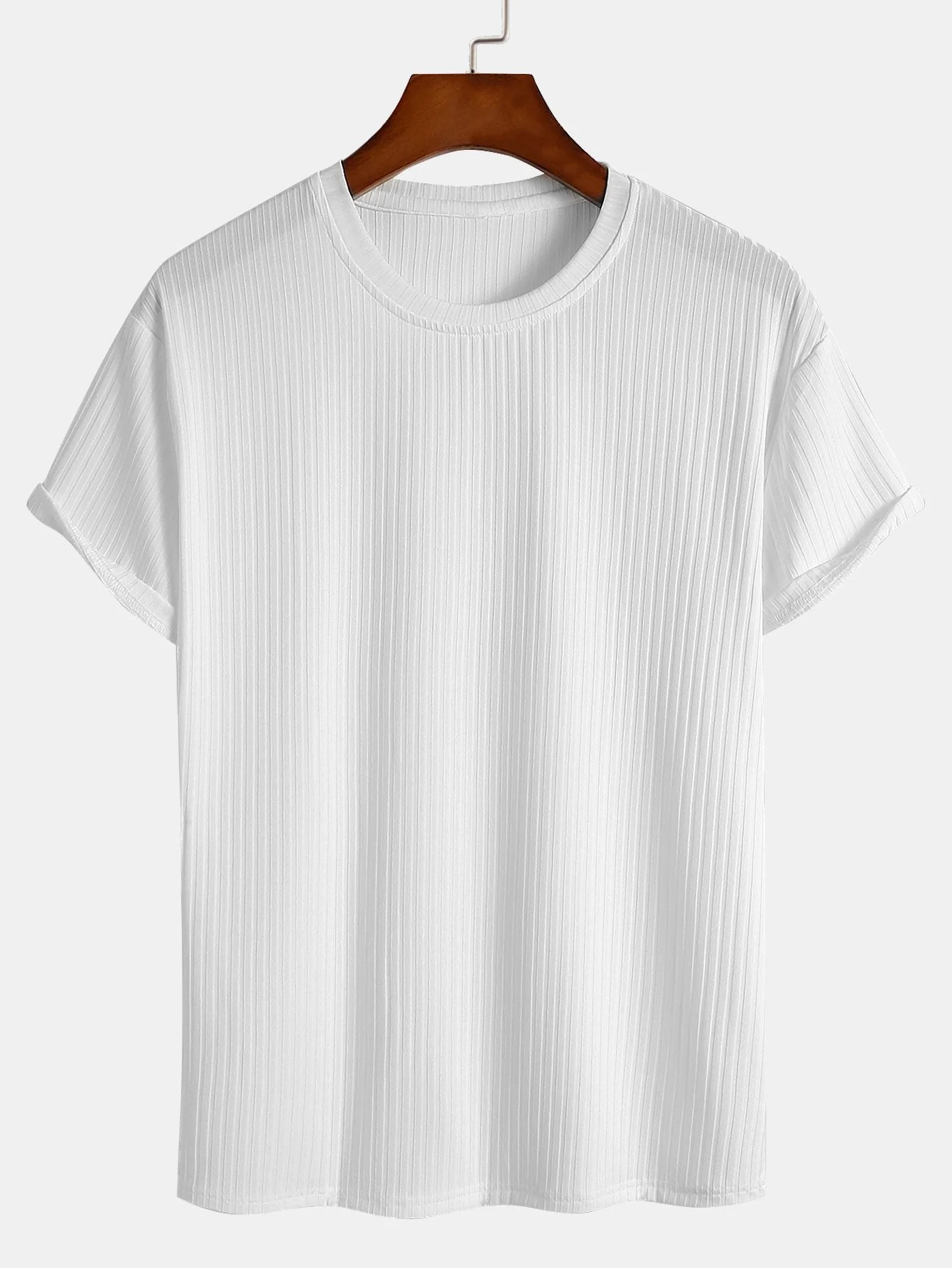 Rolando® | Basic Slim Fit Ribbed T-Shirt - Image 2