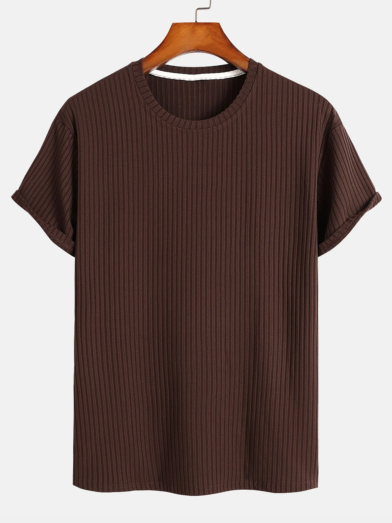 Rolando® | Basic Slim Fit Ribbed T-Shirt - Image 3