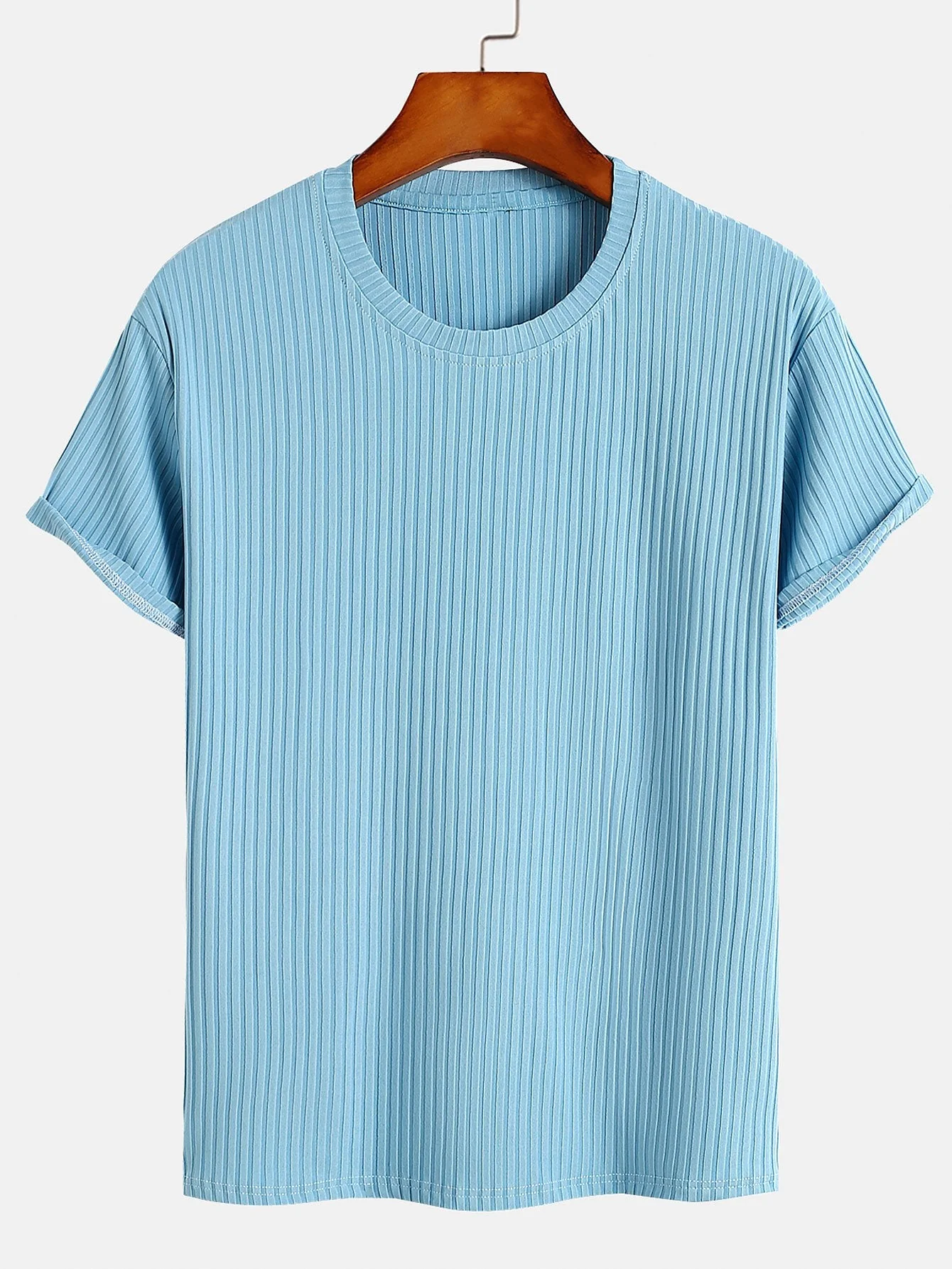Rolando® | Basic Slim Fit Ribbed T-Shirt - Image 4