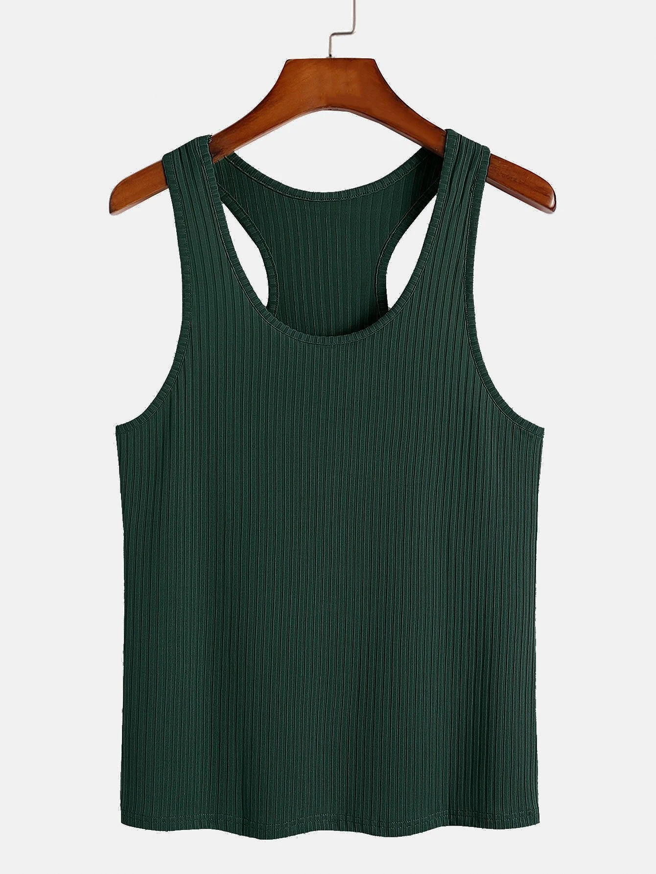 Román® | Basic Slim Ribbed Racer Back Tank - Image 4
