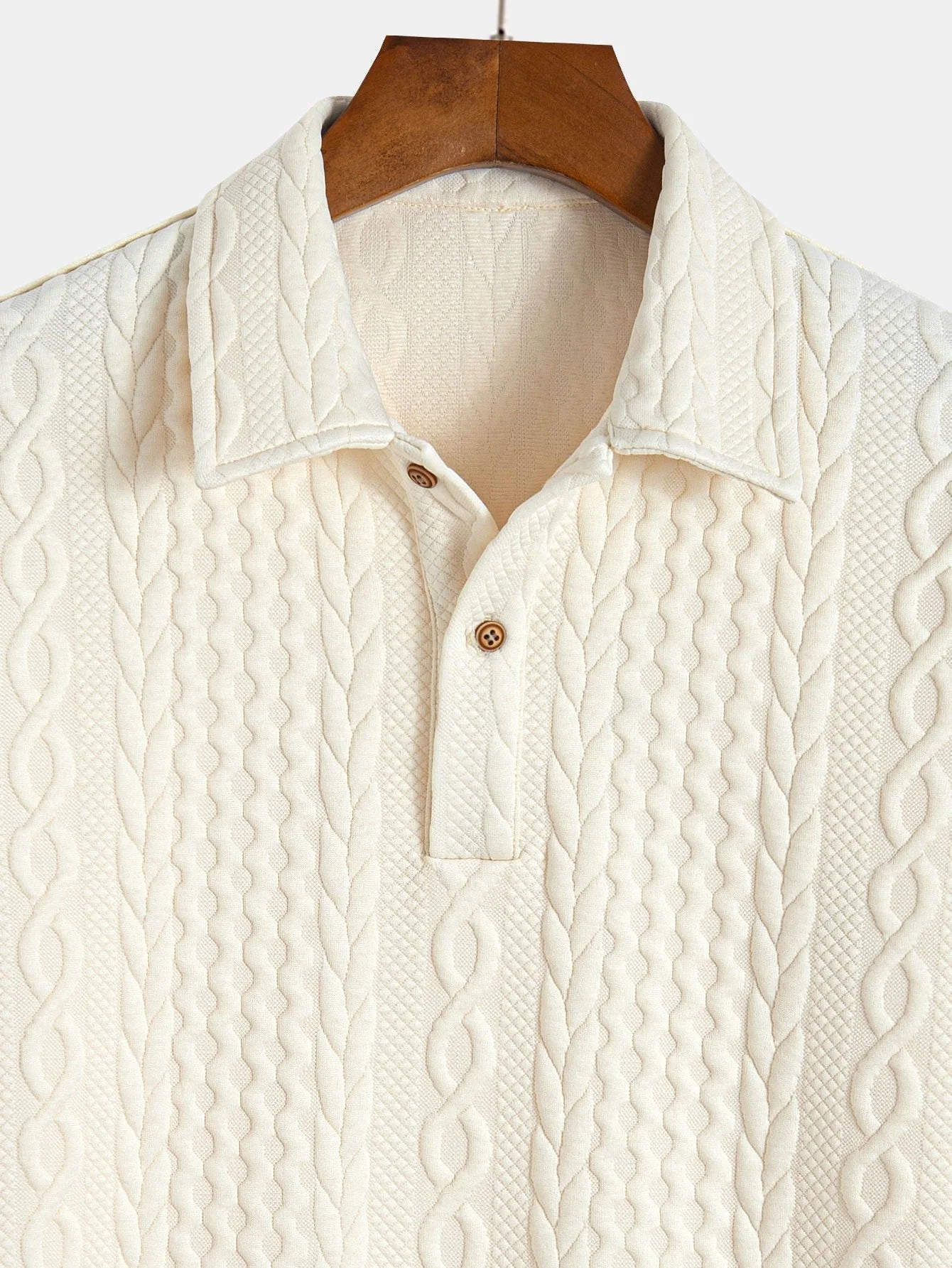 Roman | Twist Textured Jacquard Polo - Image 5