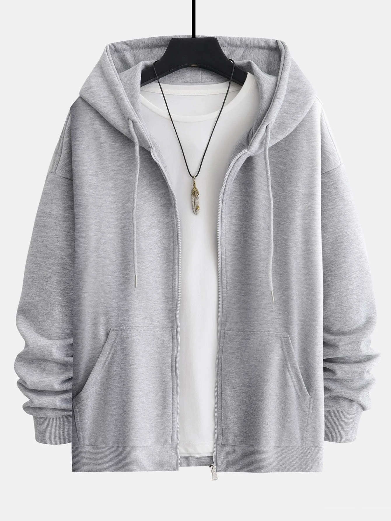 Romeo | Basic Relax Fit Zip Hoodie