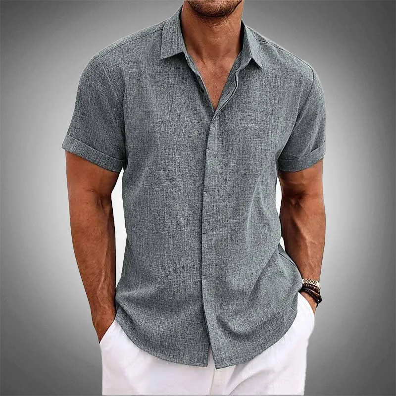 Rómulo | Damien Classic Summer Linen Shirt - Image 2