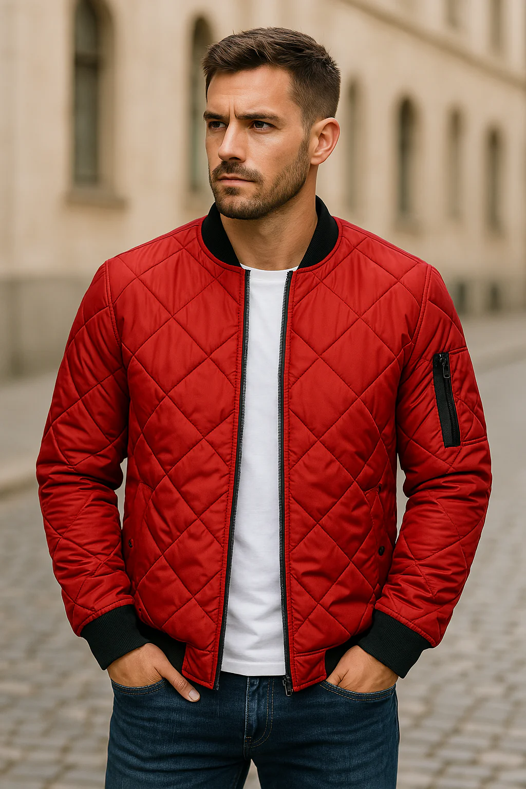Ronan | Diamond-patterned cotton jacket - Image 5