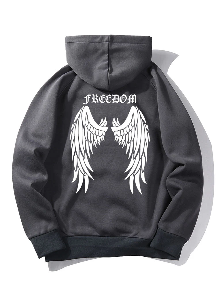 Ronan | Letter Wings Back Print Hoodie - Image 12