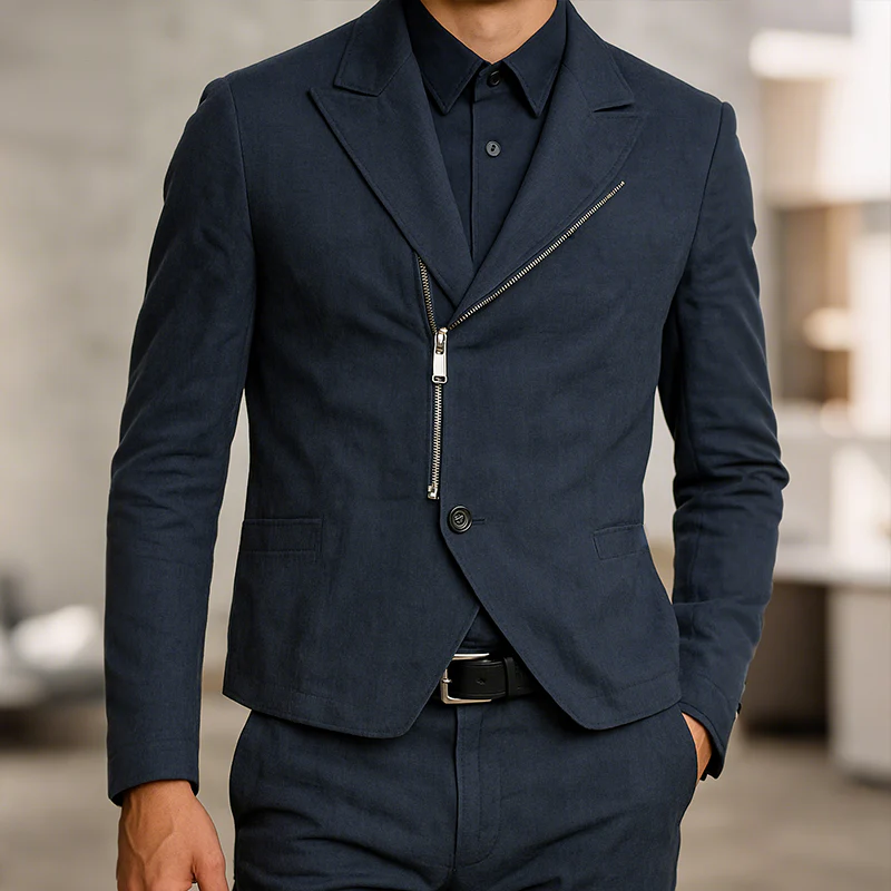 Ronnie | Men'S Vintage Casual Cotton Zip-Up Cropped Jacket - Image 2