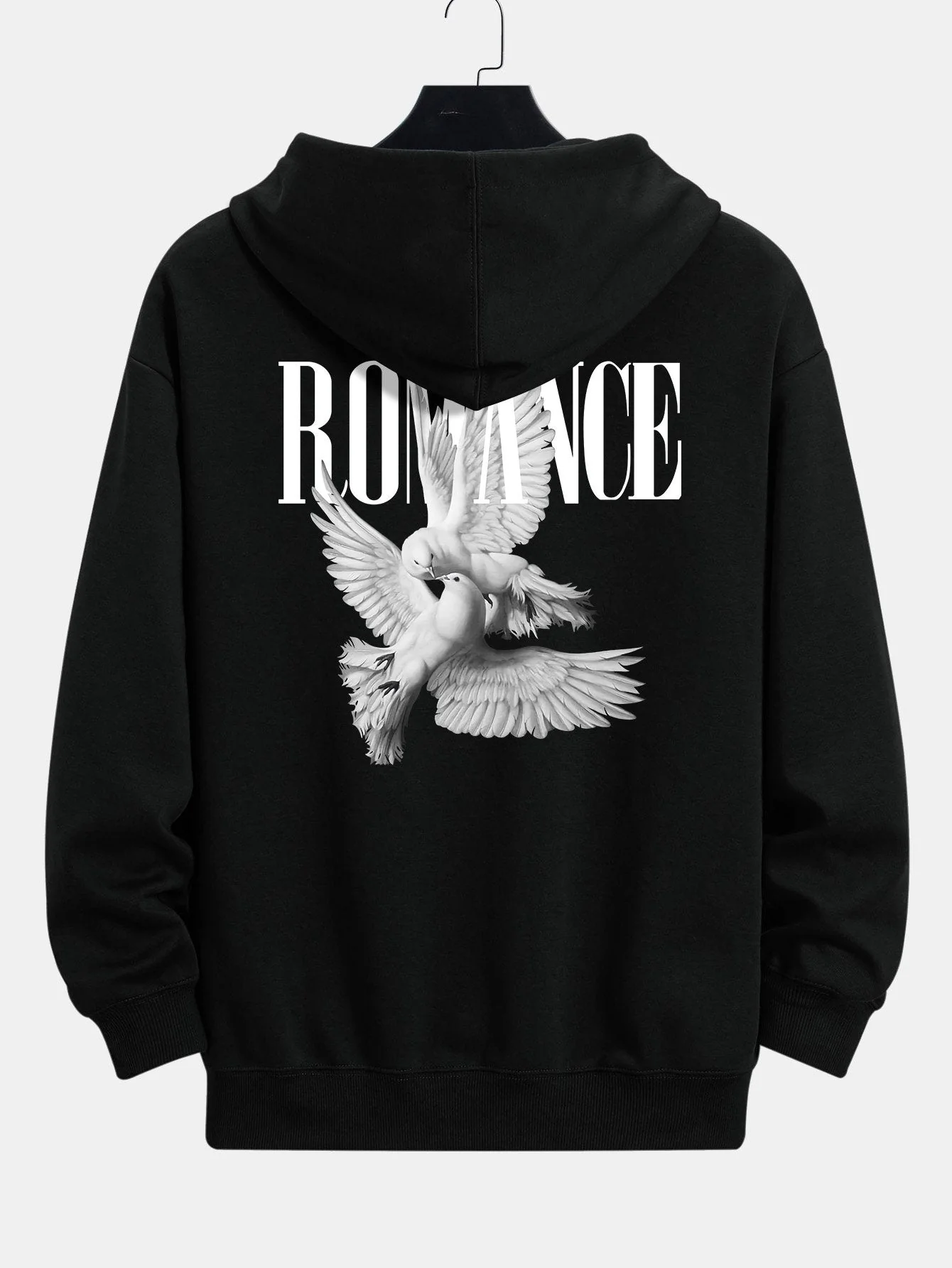 Rory | Romantic Doves Back Print Relax Fit Hoodie - Image 12