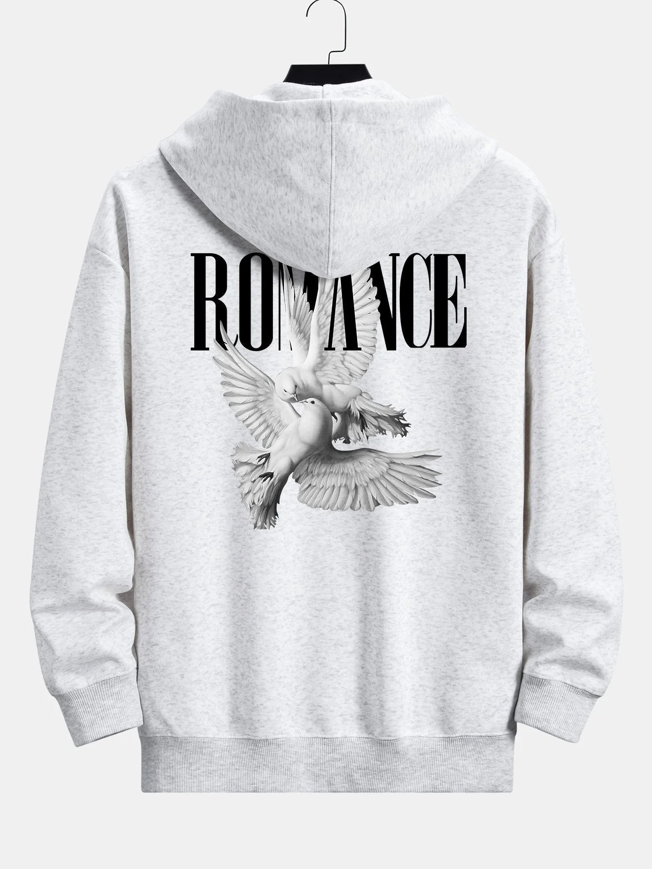 Rory | Romantic Doves Back Print Relax Fit Hoodie - Image 5