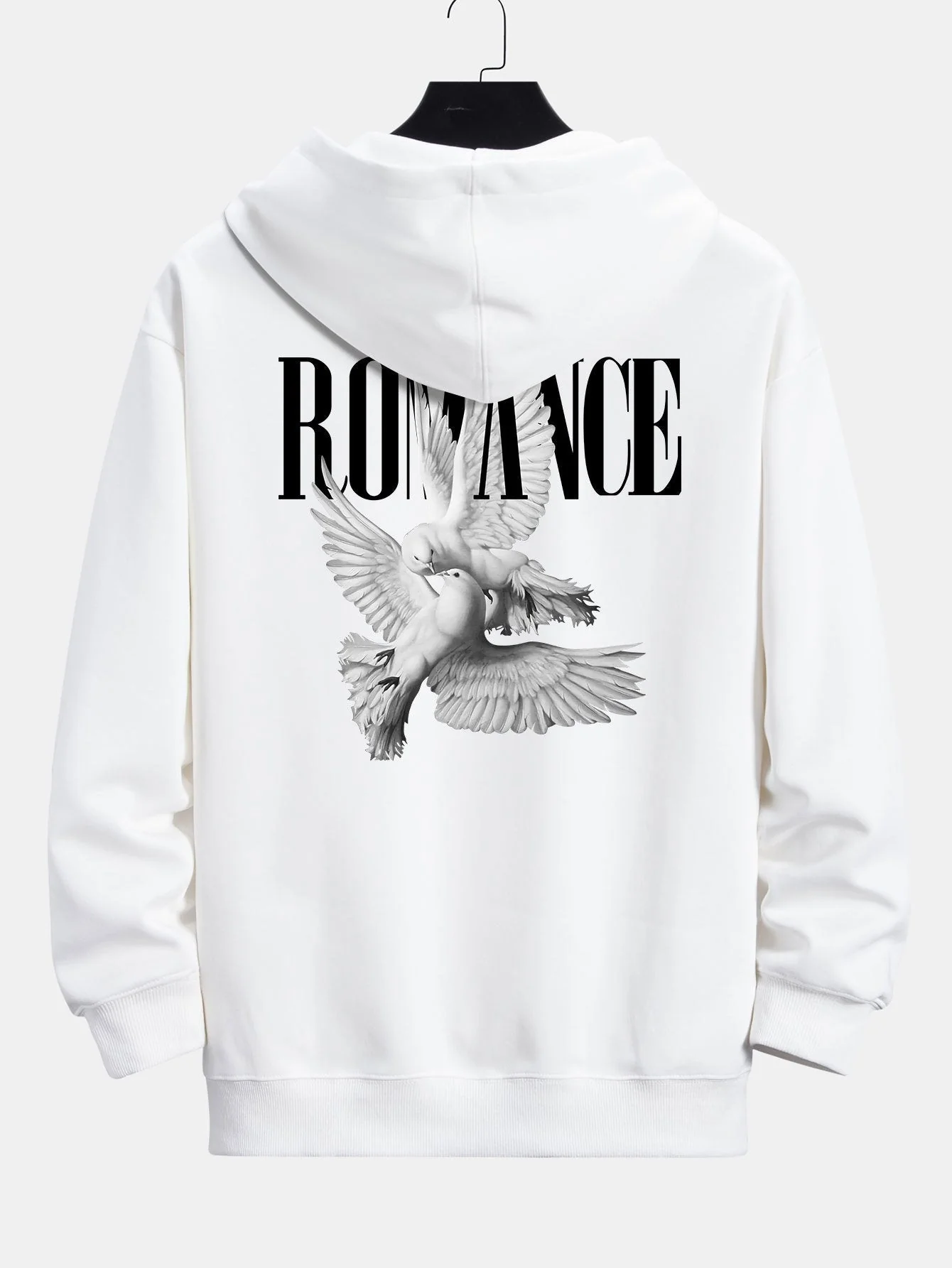 Rory | Romantic Doves Back Print Relax Fit Hoodie - Image 7