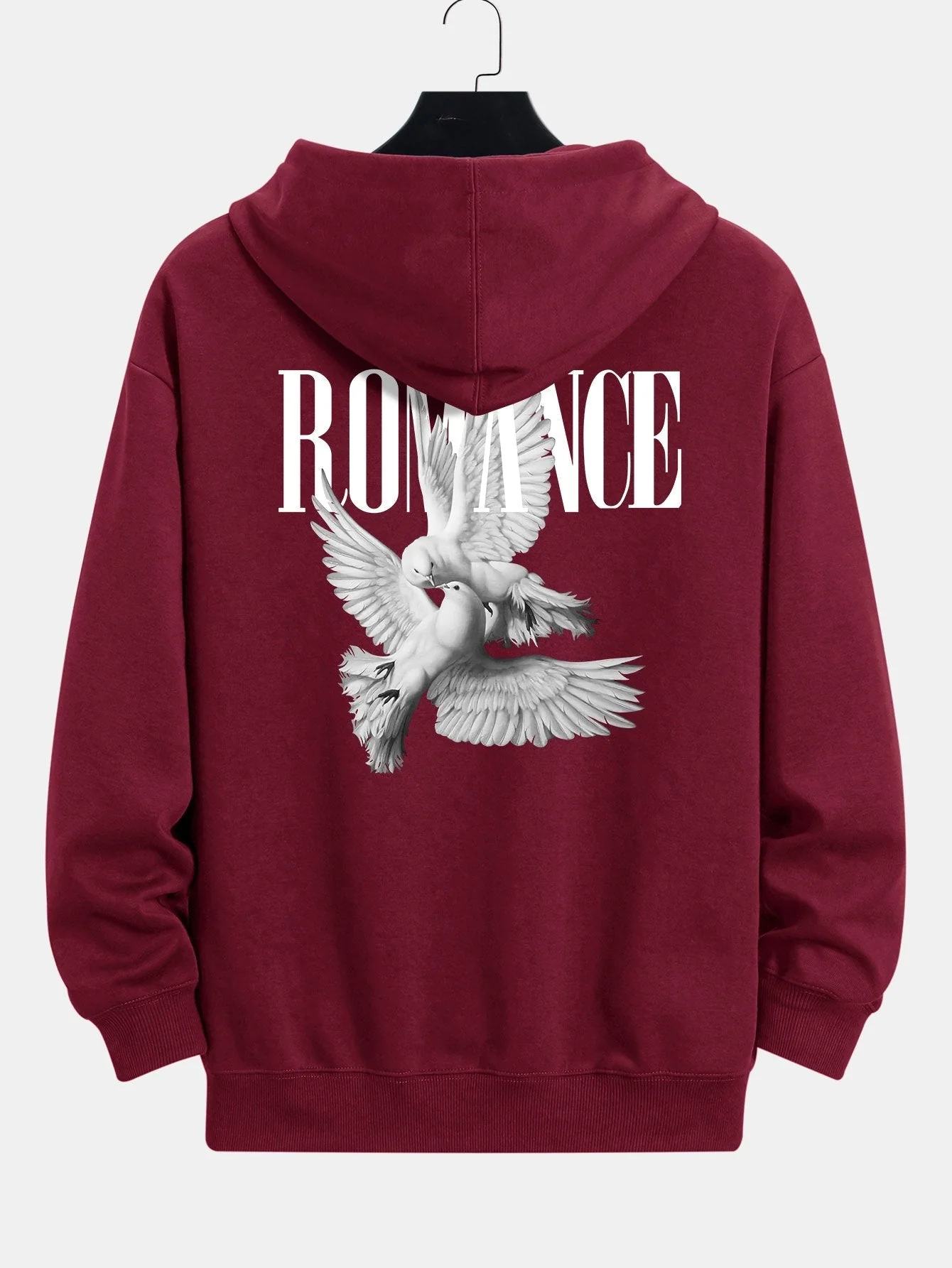 Rory | Romantic Doves Back Print Relax Fit Hoodie - Image 9