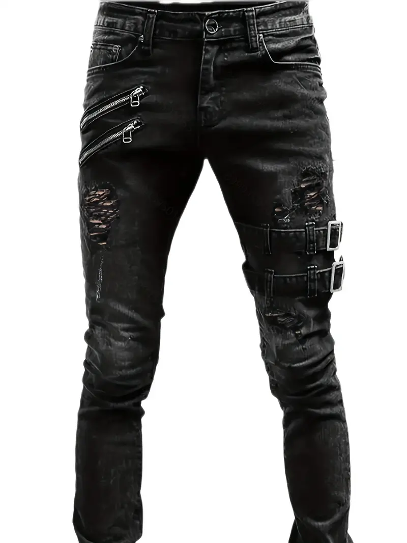 Rosendo® | Casual Biker Jeans For Men - Image 11