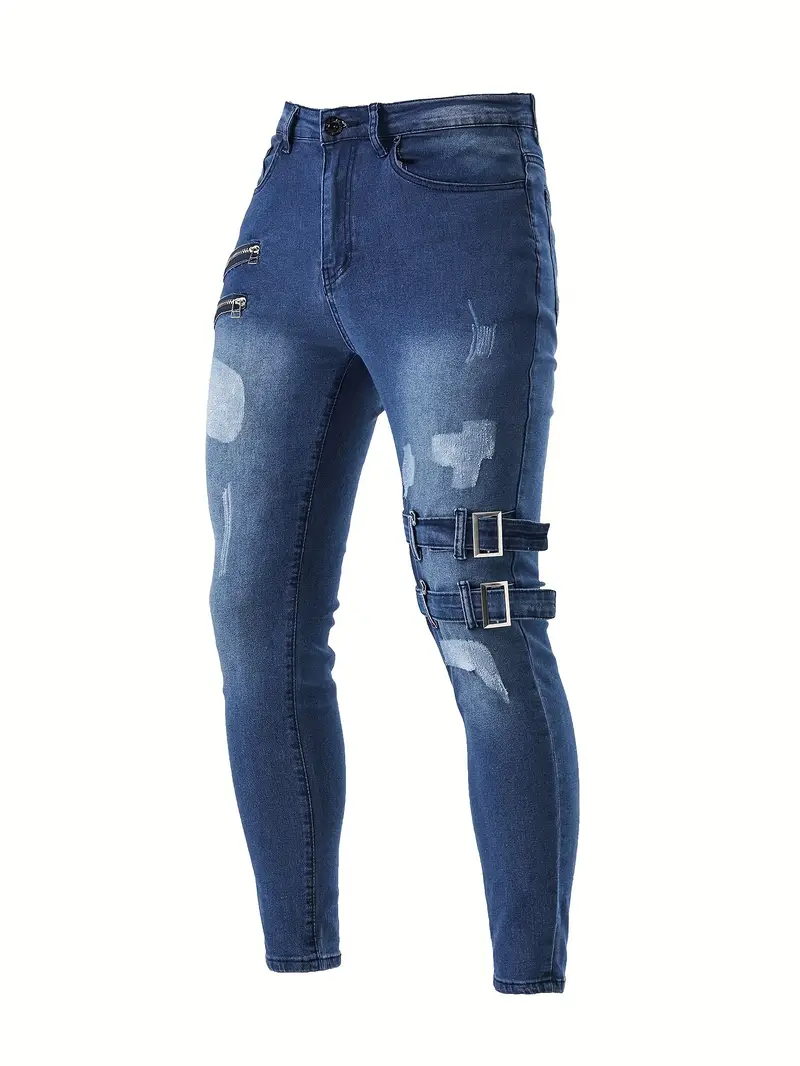 Rosendo® | Casual Biker Jeans For Men - Image 9