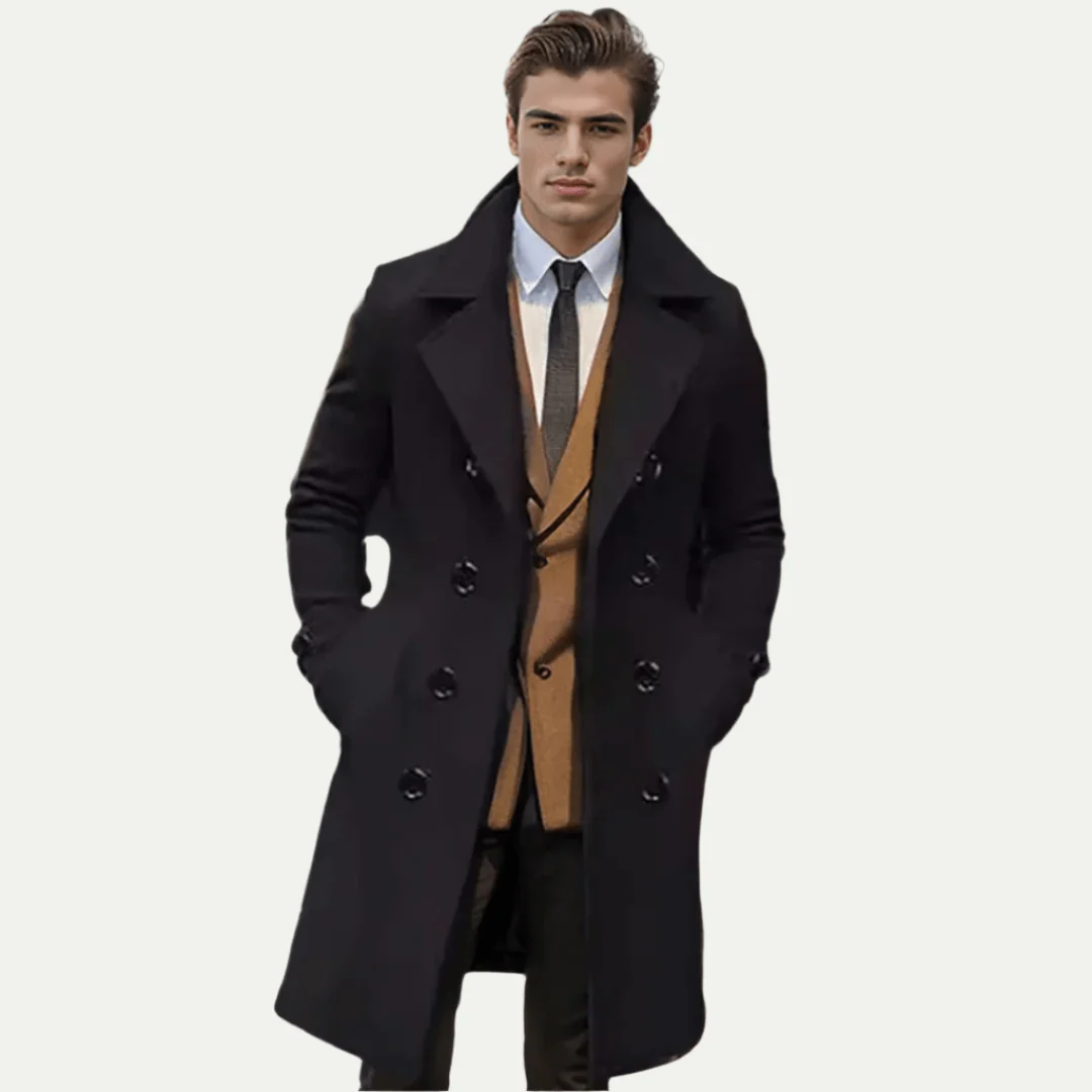 Ross | Classic long trench coat - Image 3