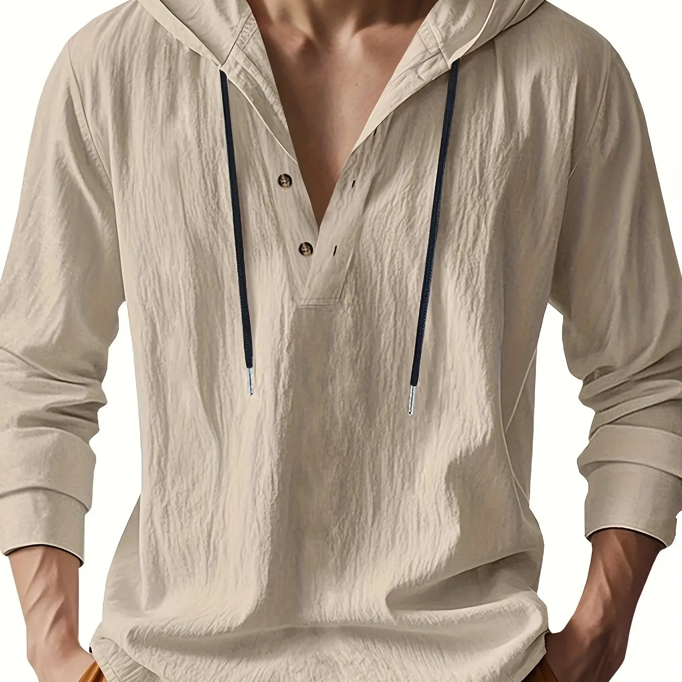 Ross | LUXURY LINEN SHIRT WITH HOOD - Image 10