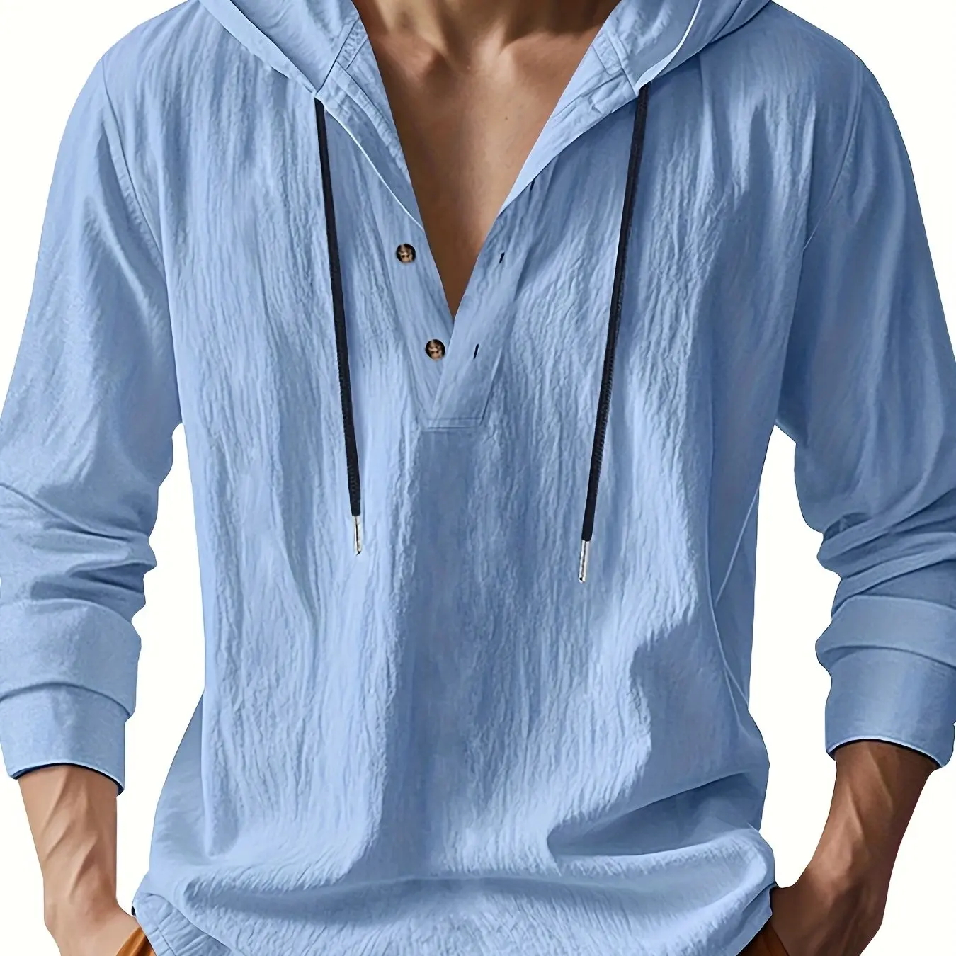 Ross | LUXURY LINEN SHIRT WITH HOOD - Image 11