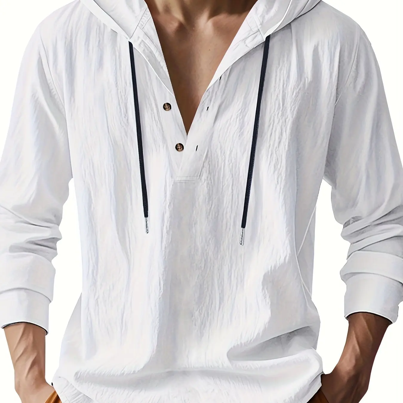 Ross | LUXURY LINEN SHIRT WITH HOOD - Image 12