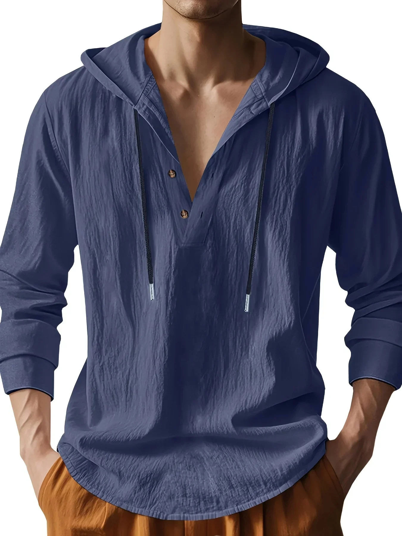 Ross | LUXURY LINEN SHIRT WITH HOOD - Image 6
