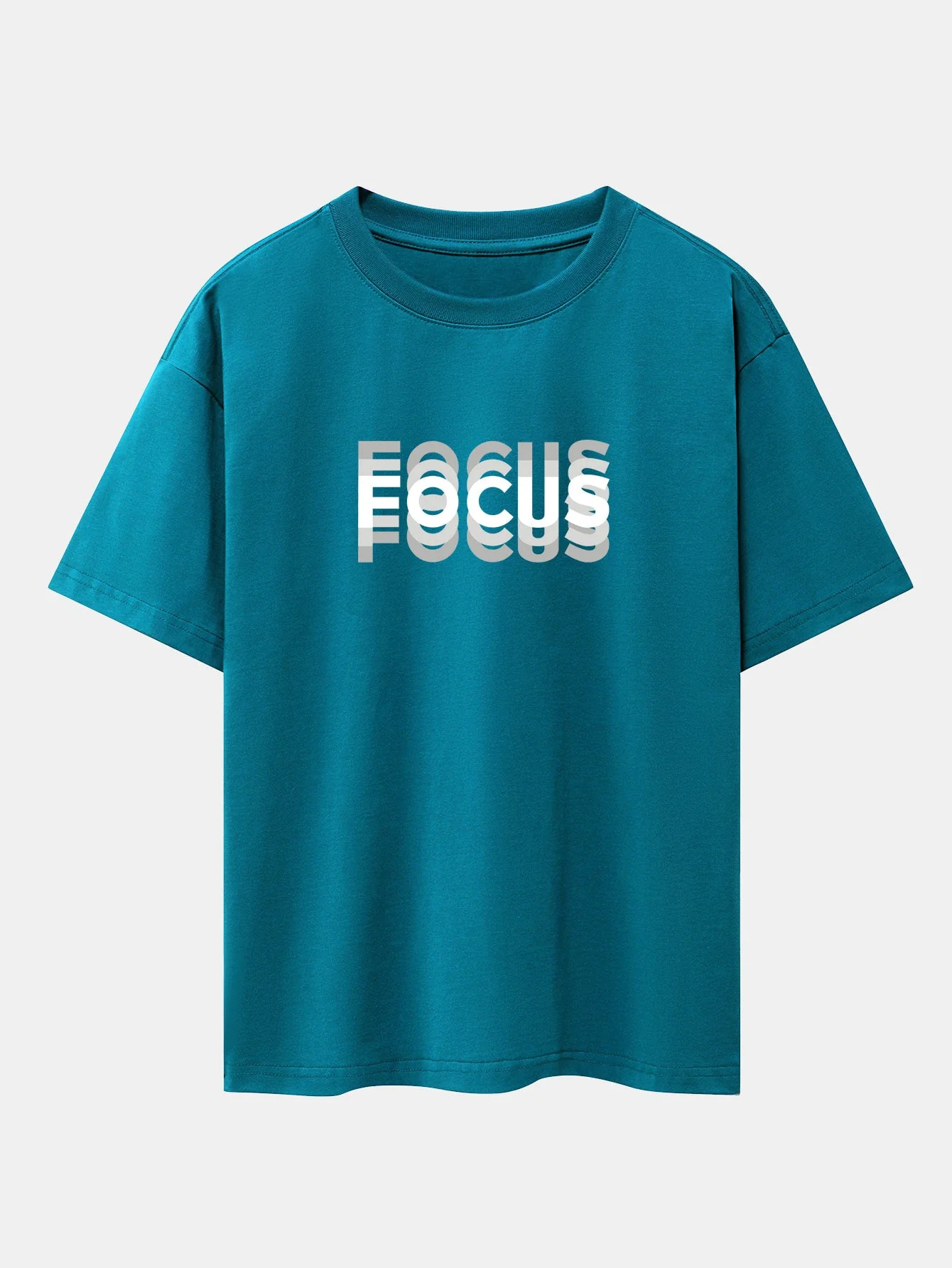 Rowan® | Focus Slogan Print Drop Shoulder Oversize T-Shirt - Image 2