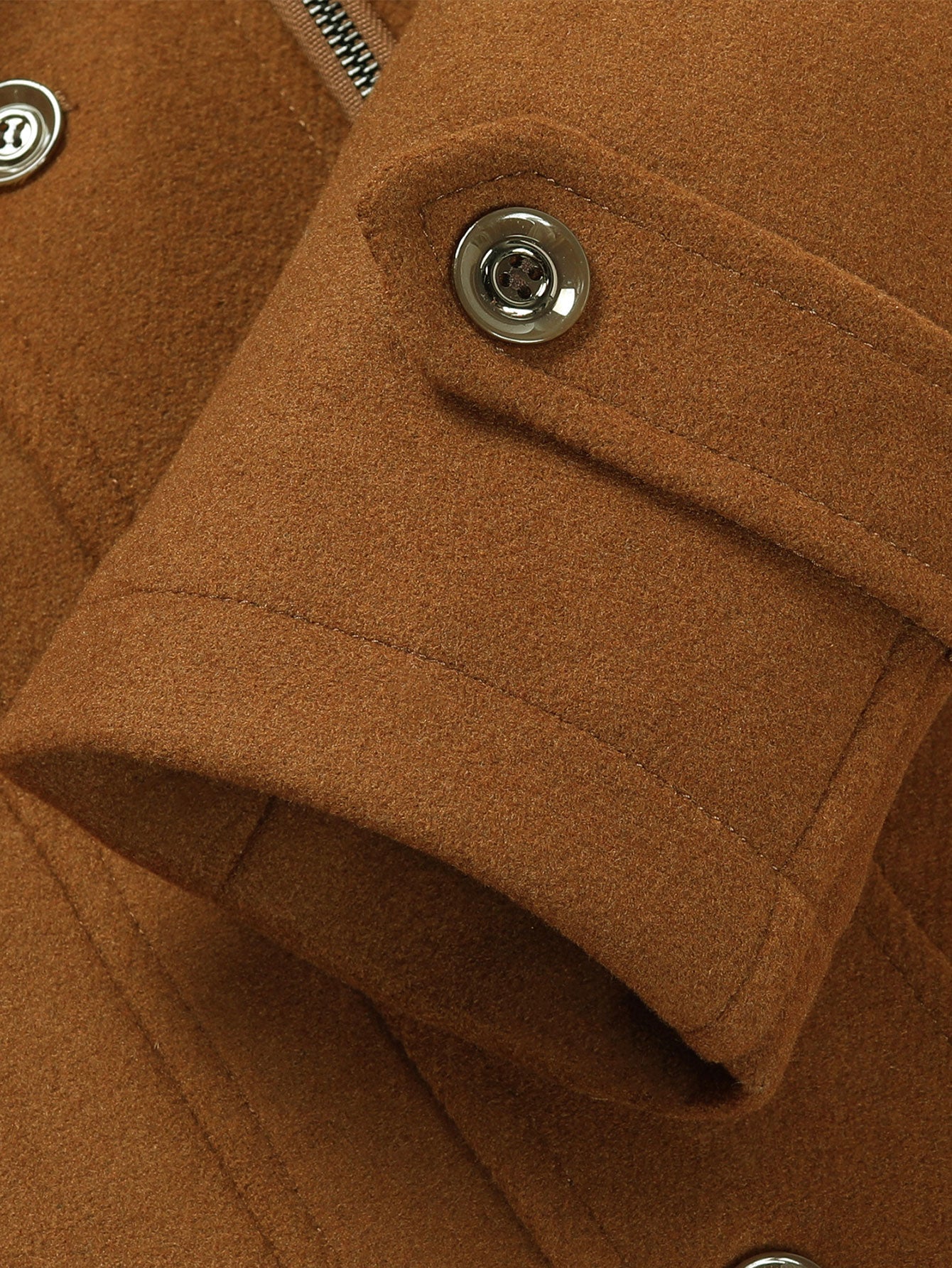 Rowan | Double Layer Detachable Neck Woolen Coat - Image 2