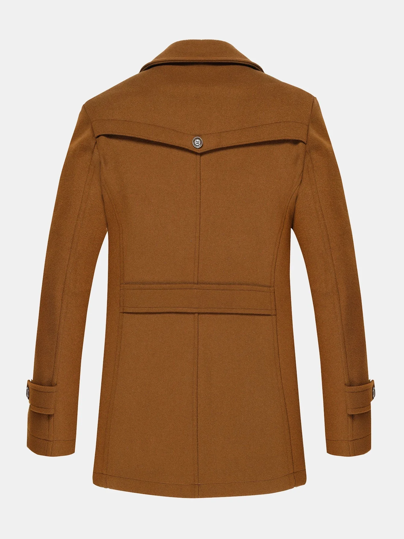 Rowan | Double Layer Detachable Neck Woolen Coat - Image 6
