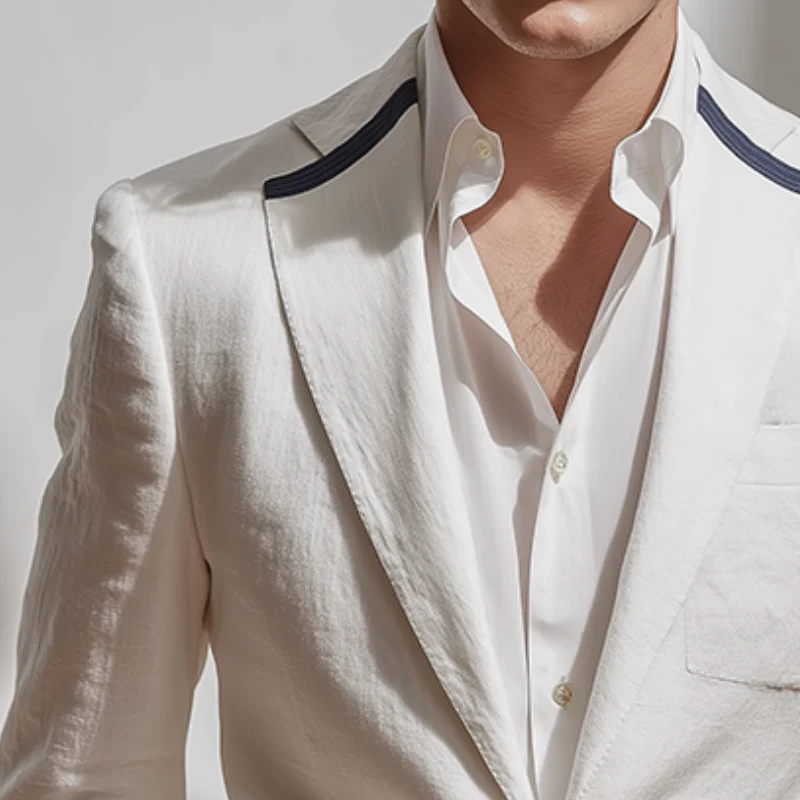 Ruben | Men'S Vintage Casual Cotton And Linen Elegant Blazer - Image 3